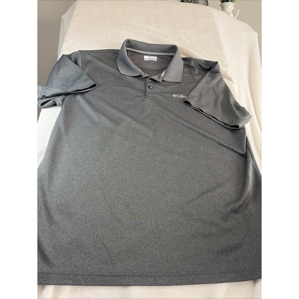 Columbia Sportswear shirt gray XL Omni Wick Short sleeve Cool Athleisure Casual